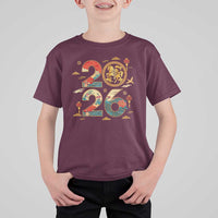 Hello 2026 Lunar New Year T Shirt For Kid Year of the Horse Chinese Zodiac - Wonder Print Shop