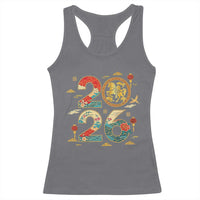 Hello 2026 Lunar New Year Racerback Tank Top Year of the Horse Chinese Zodiac - Wonder Print Shop