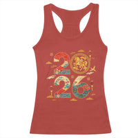 Hello 2026 Lunar New Year Racerback Tank Top Year of the Horse Chinese Zodiac - Wonder Print Shop