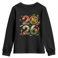 Hello 2026 Lunar New Year Youth Sweatshirt Year of the Horse Chinese Zodiac - Wonder Print Shop