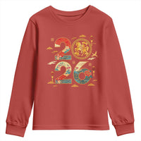 Hello 2026 Lunar New Year Youth Sweatshirt Year of the Horse Chinese Zodiac - Wonder Print Shop