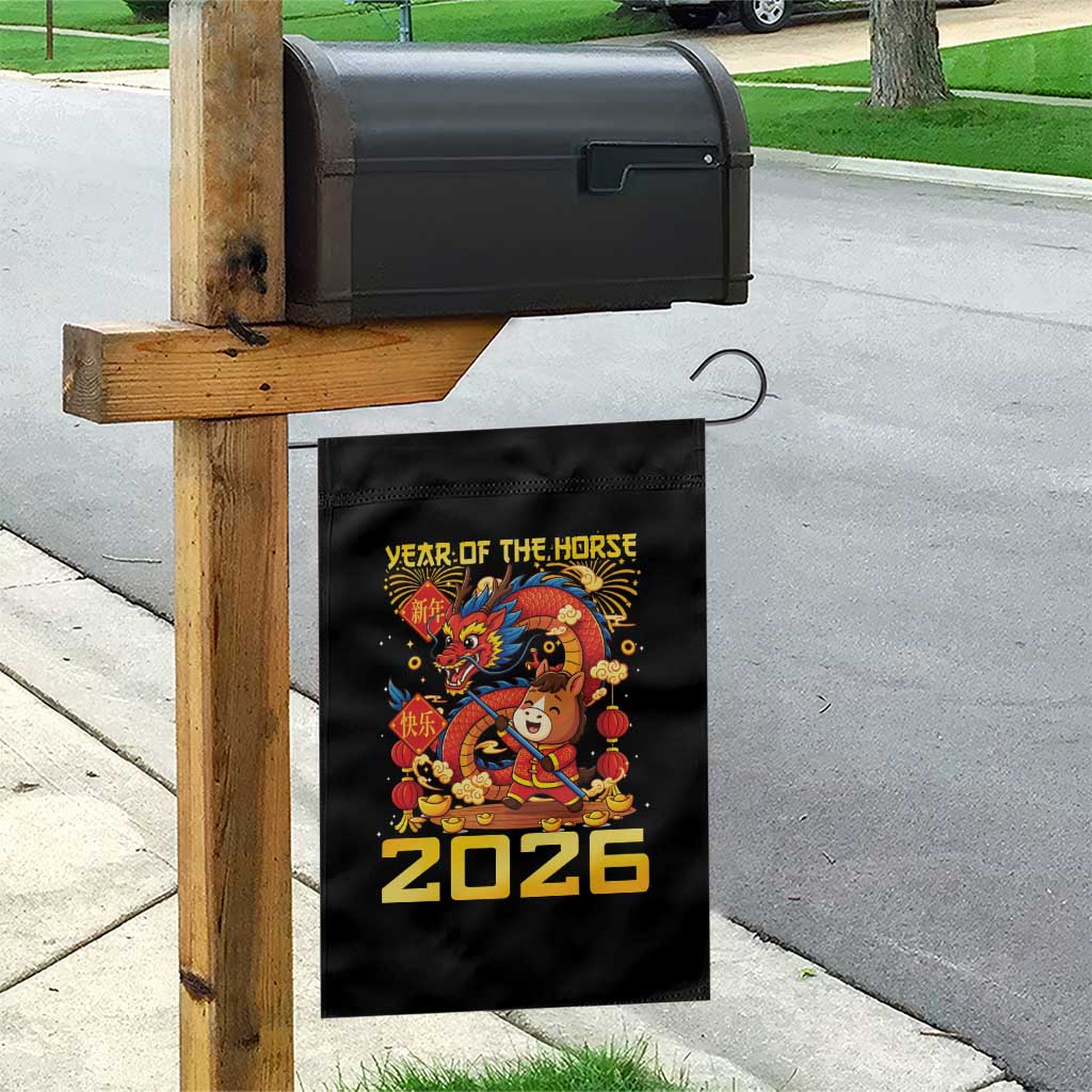 Chinese New Year 2026 Garden Flag LYE Year of The Horse - Wonder Print Shop