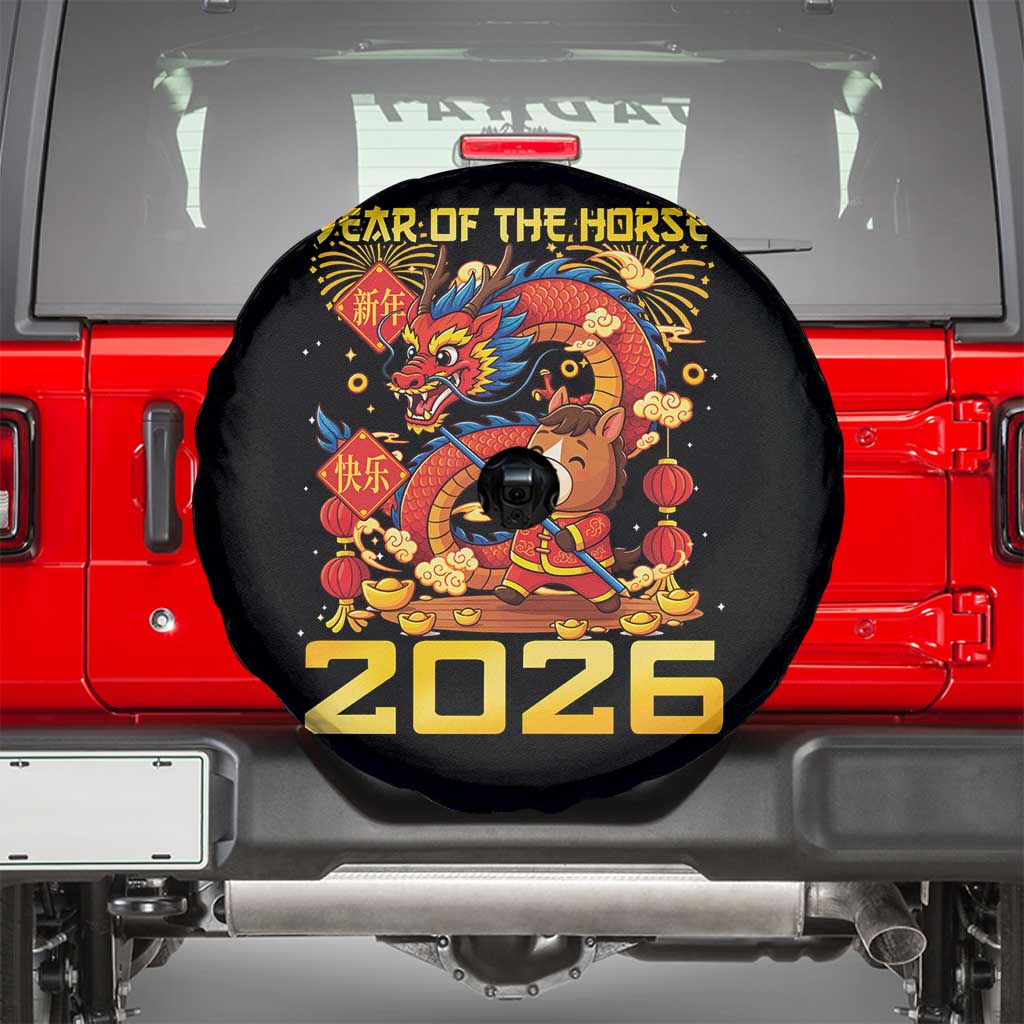 Chinese New Year 2026 Spare Tire Cover LYE Year of The Horse - Wonder Print Shop