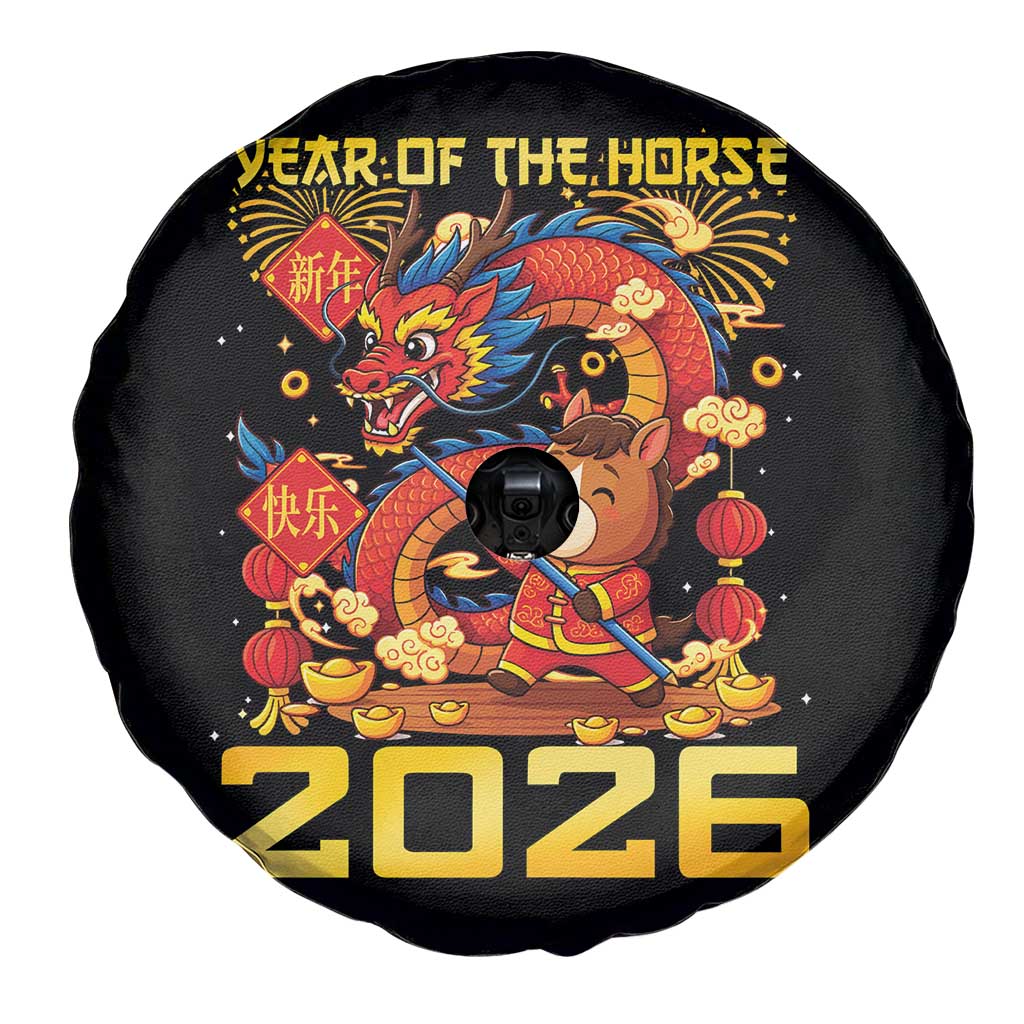 Chinese New Year 2026 Spare Tire Cover LYE Year of The Horse - Wonder Print Shop
