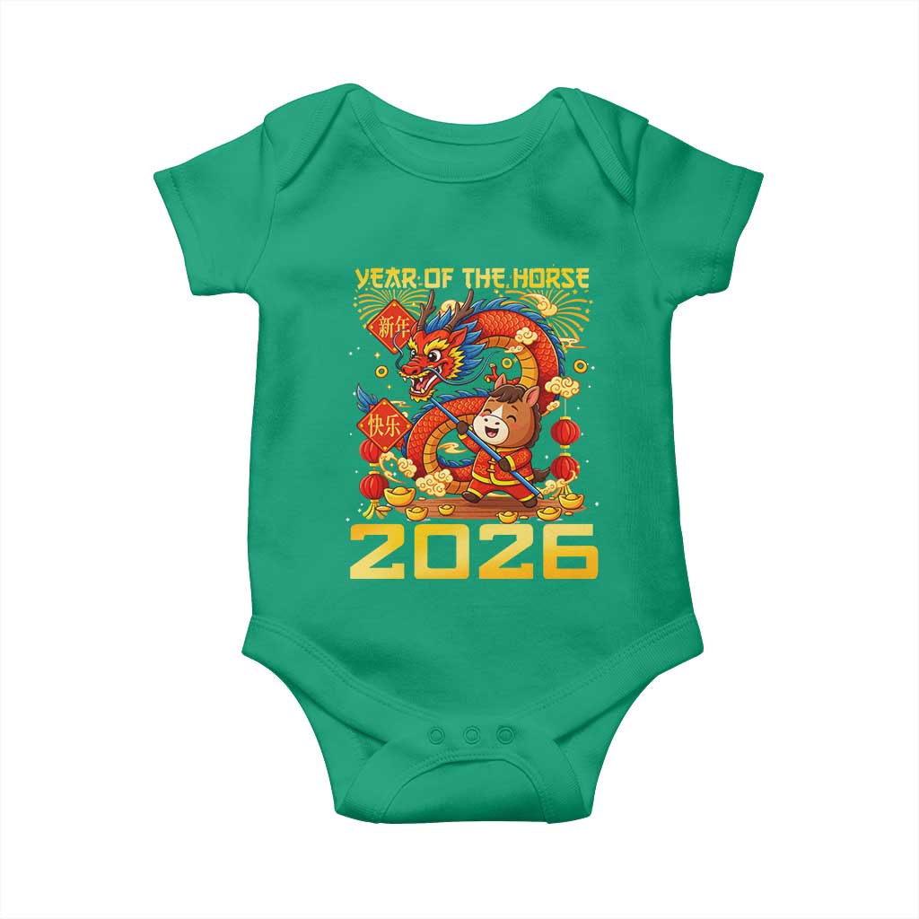 Chinese New Year 2026 Baby Onesie LYE Year of The Horse - Wonder Print Shop
