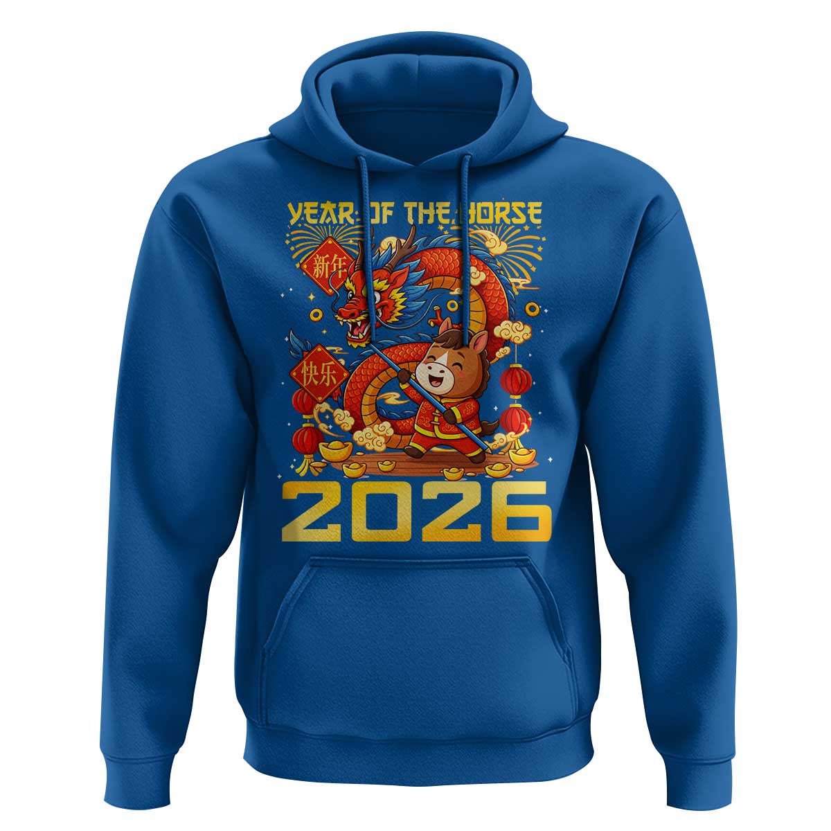 Chinese New Year 2026 Hoodie LYE Year of The Horse - Wonder Print Shop