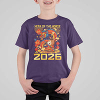 Chinese New Year 2026 T Shirt For Kid LYE Year of The Horse - Wonder Print Shop