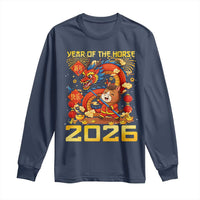 Chinese New Year 2026 Long Sleeve Shirt LYE Year of The Horse - Wonder Print Shop