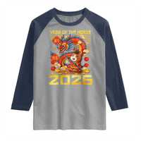 Chinese New Year 2026 Raglan Shirt LYE Year of The Horse - Wonder Print Shop