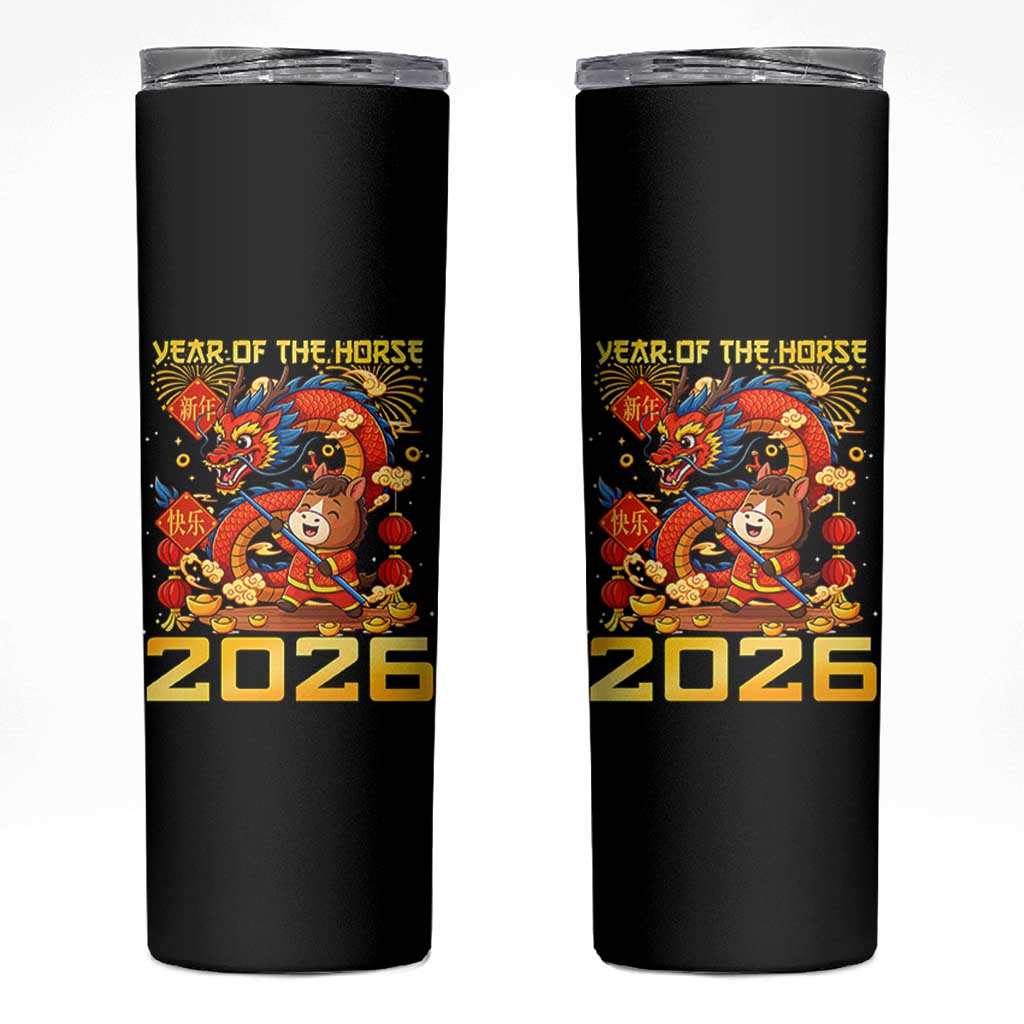 Chinese New Year 2026 Skinny Tumbler LYE Year of The Horse - Wonder Print Shop