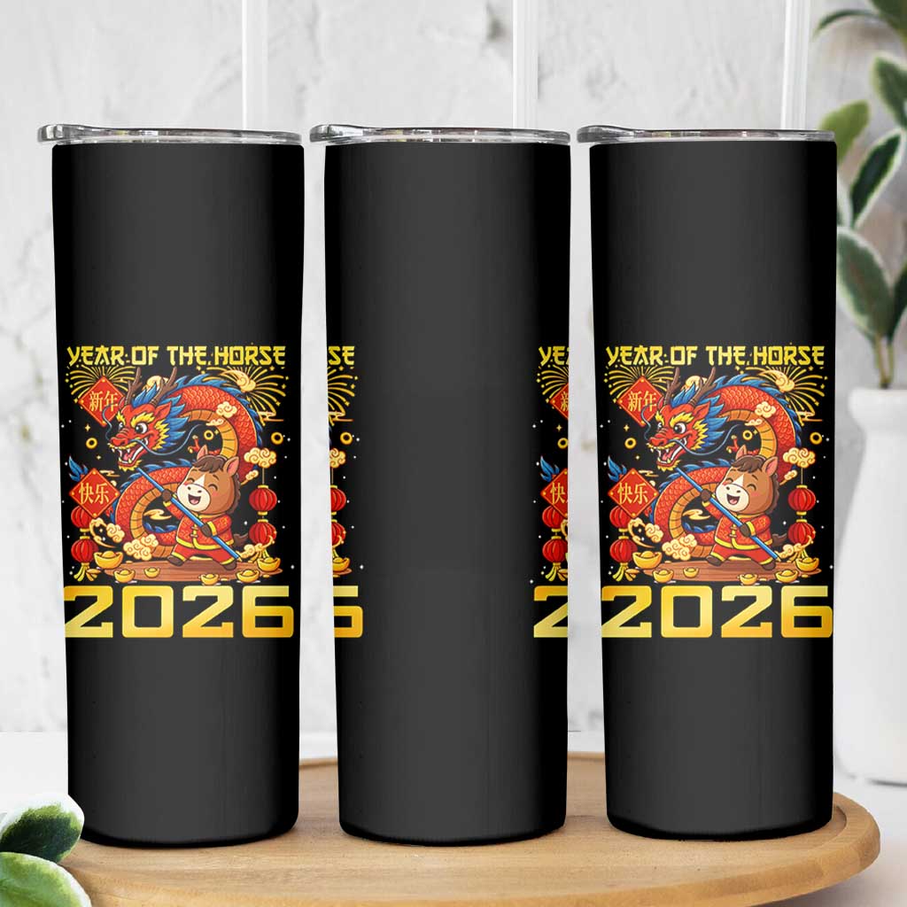 Chinese New Year 2026 Skinny Tumbler LYE Year of The Horse - Wonder Print Shop