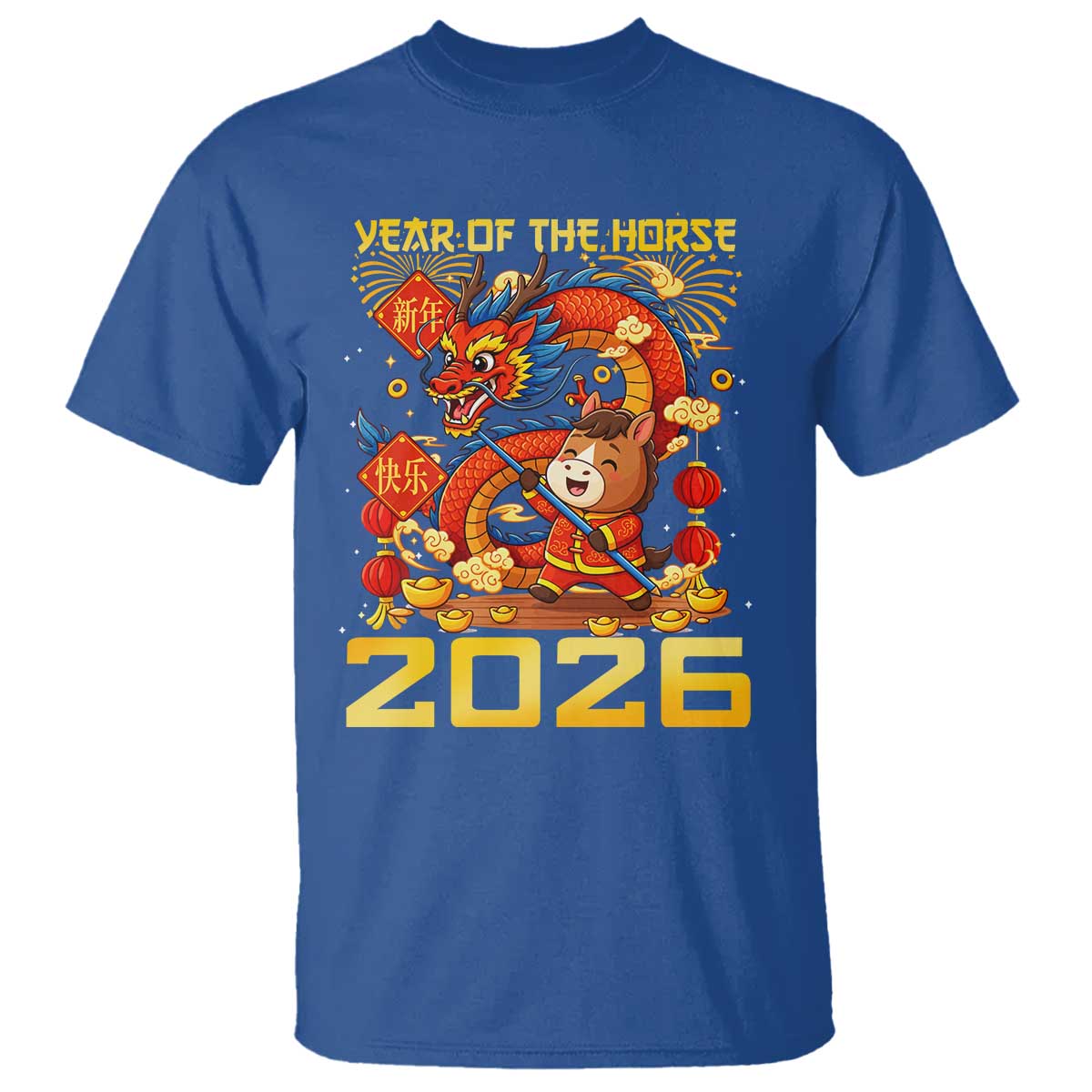 Chinese New Year 2026 T Shirt LYE Year of The Horse - Wonder Print Shop
