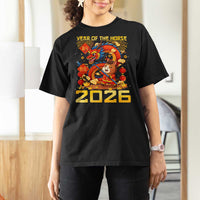 Chinese New Year 2026 T Shirt For Women LYE Year of The Horse - Wonder Print Shop