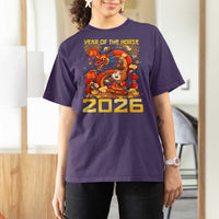 Chinese New Year 2026 T Shirt For Women LYE Year of The Horse - Wonder Print Shop