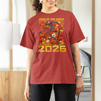 Chinese New Year 2026 T Shirt For Women LYE Year of The Horse - Wonder Print Shop