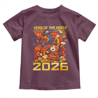 Chinese New Year 2026 Toddler T Shirt LYE Year of The Horse - Wonder Print Shop