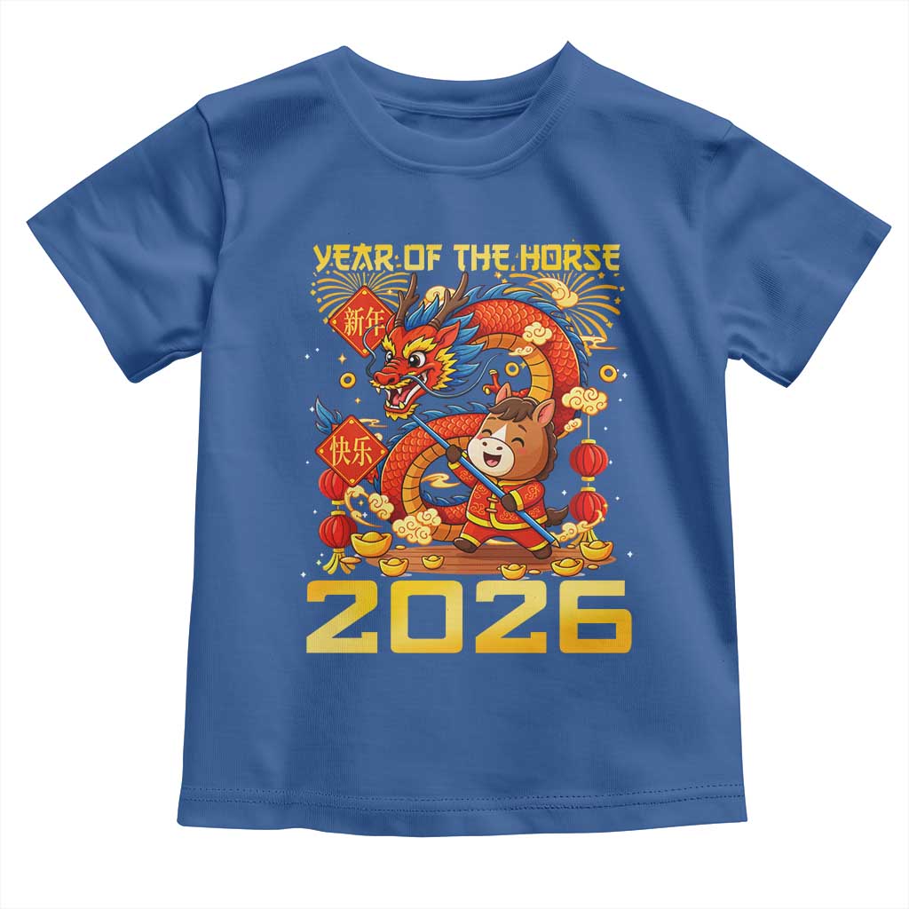 Chinese New Year 2026 Toddler T Shirt LYE Year of The Horse - Wonder Print Shop