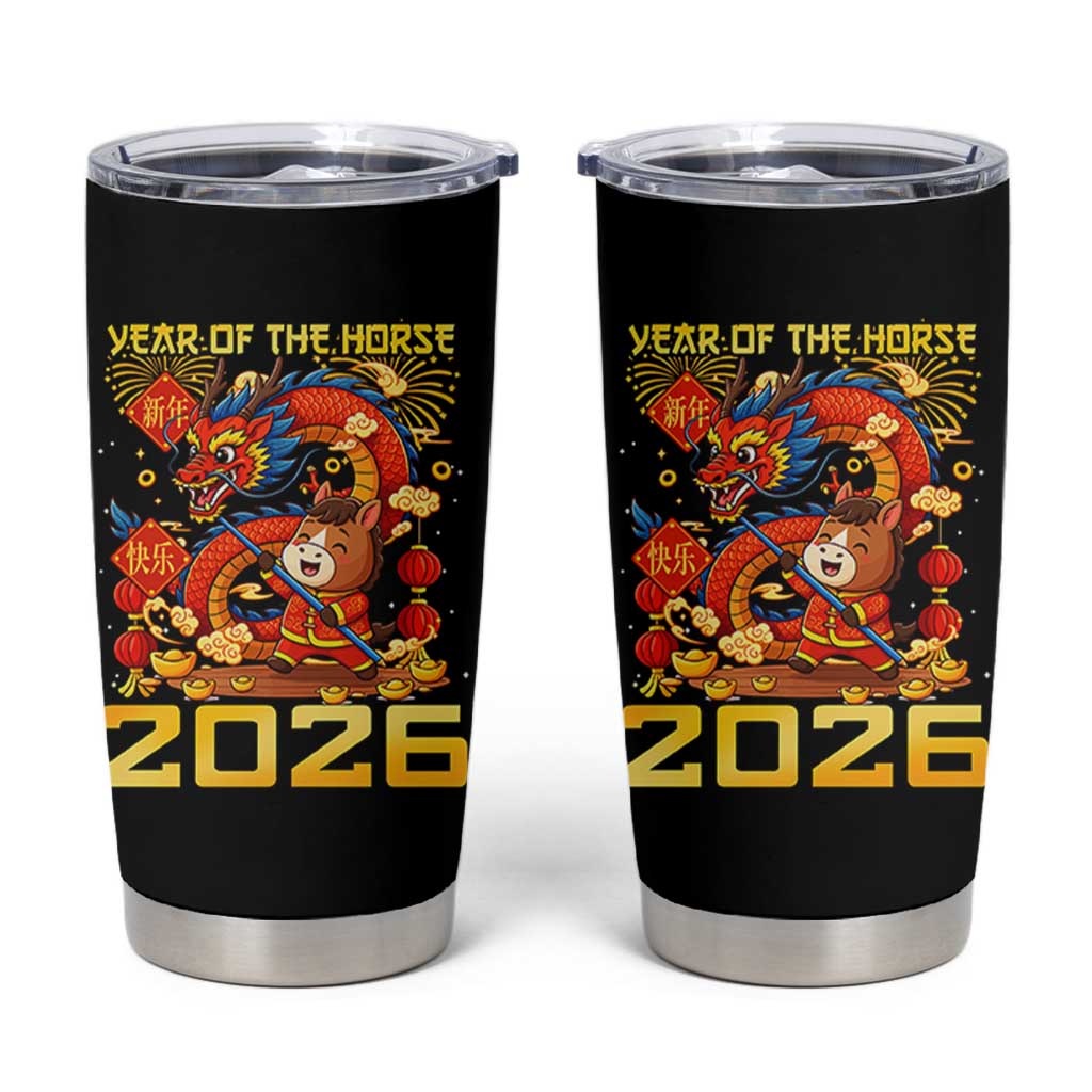 Chinese New Year 2026 Tumbler Cup LYE Year of The Horse - Wonder Print Shop