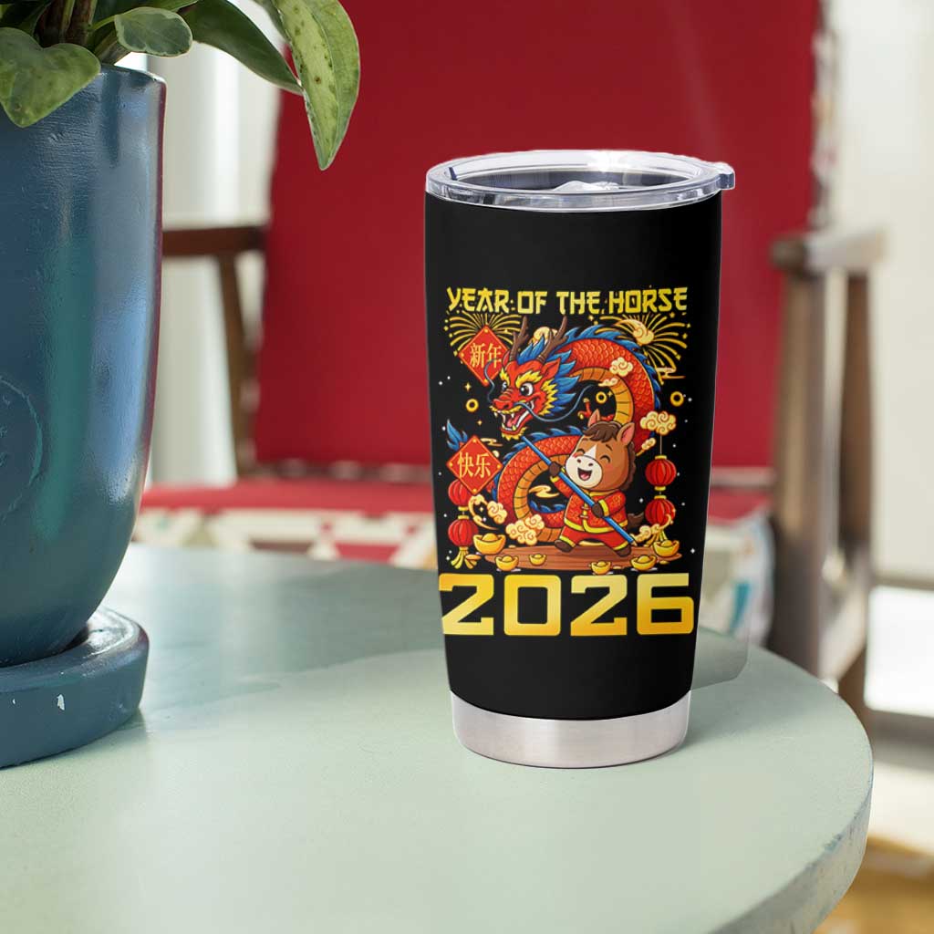 Chinese New Year 2026 Tumbler Cup LYE Year of The Horse - Wonder Print Shop