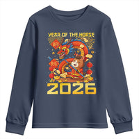 Chinese New Year 2026 Youth Sweatshirt LYE Year of The Horse - Wonder Print Shop