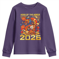 Chinese New Year 2026 Youth Sweatshirt LYE Year of The Horse - Wonder Print Shop