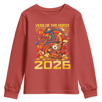 Chinese New Year 2026 Youth Sweatshirt LYE Year of The Horse - Wonder Print Shop