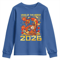 Chinese New Year 2026 Youth Sweatshirt LYE Year of The Horse - Wonder Print Shop