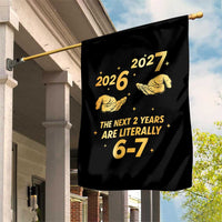 Funny 67 New Years Eve Garden Flag Six Seven Boys Kids NYE Party 6 7 Meme - Wonder Print Shop