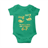 Funny 67 New Years Eve Baby Onesie Six Seven Boys Kids NYE Party 6 7 Meme - Wonder Print Shop