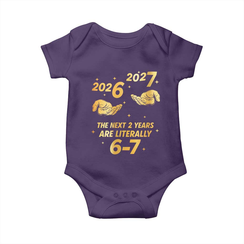 Funny 67 New Years Eve Baby Onesie Six Seven Boys Kids NYE Party 6 7 Meme - Wonder Print Shop