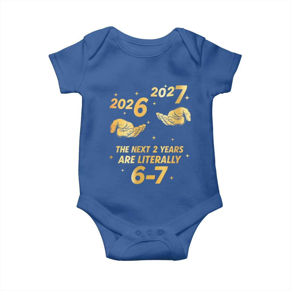 Funny 67 New Years Eve Baby Onesie Six Seven Boys Kids NYE Party 6 7 Meme - Wonder Print Shop