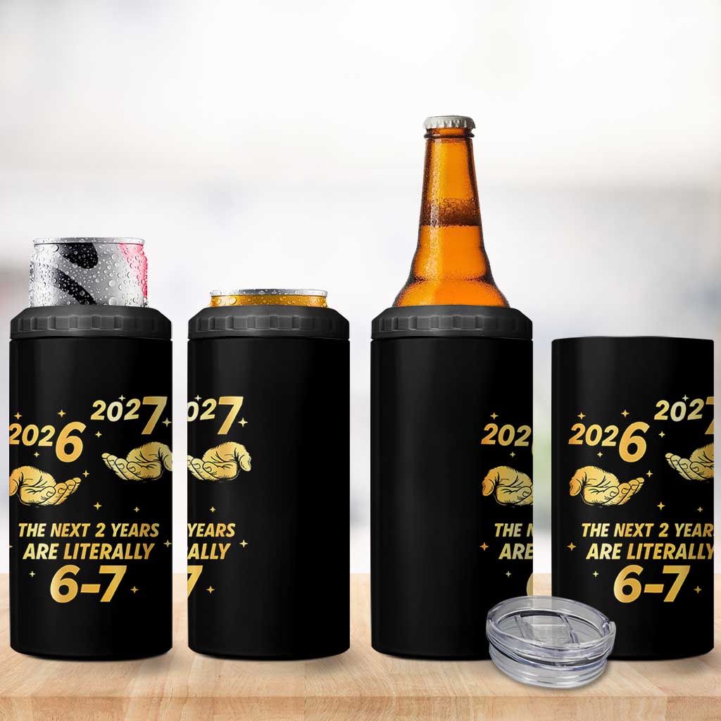 Funny 67 New Years Eve 4 in 1 Can Cooler Tumbler Six Seven Boys Kids NYE Party 6 7 Meme - Wonder Print Shop