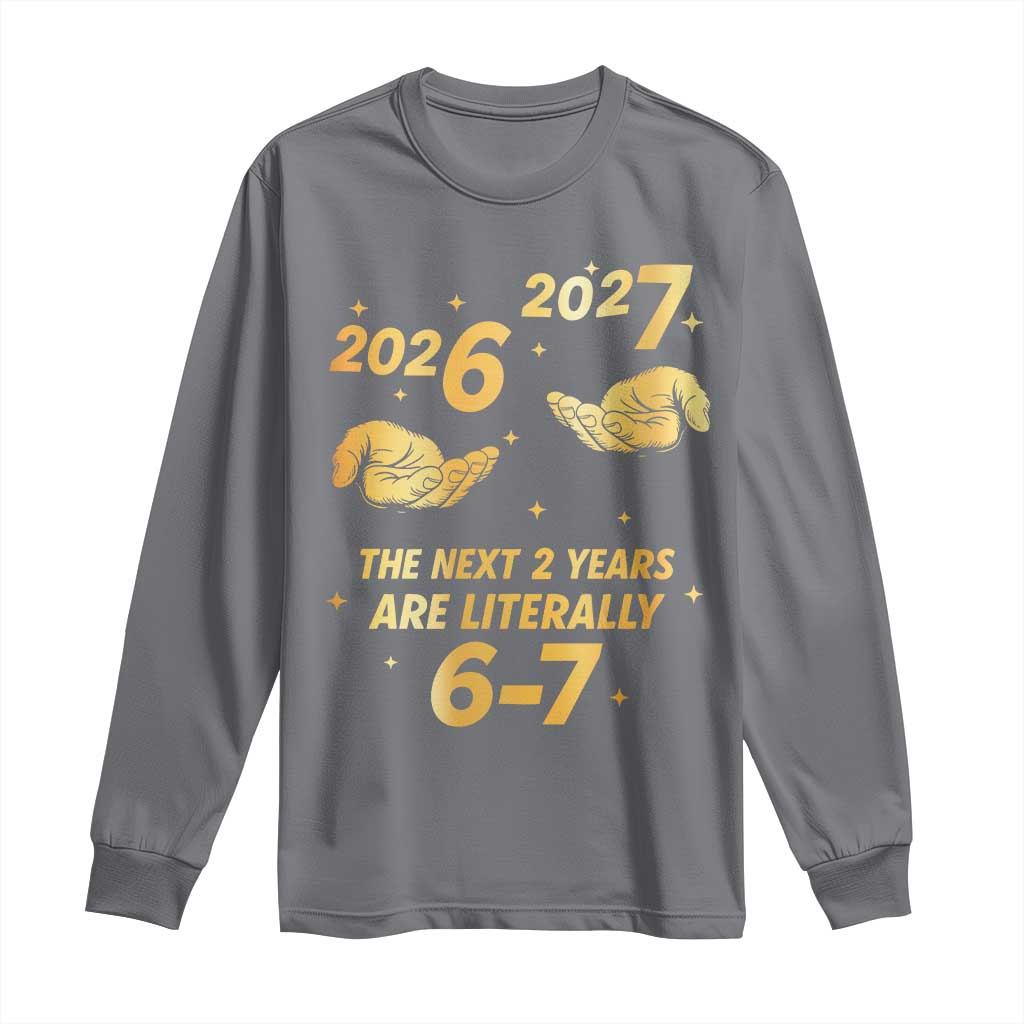 Funny 67 New Years Eve Long Sleeve Shirt Six Seven Boys Kids NYE Party 6 7 Meme - Wonder Print Shop