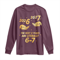 Funny 67 New Years Eve Long Sleeve Shirt Six Seven Boys Kids NYE Party 6 7 Meme - Wonder Print Shop