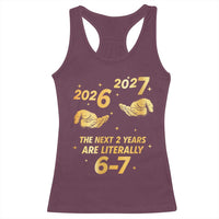 Funny 67 New Years Eve Racerback Tank Top Six Seven Boys Kids NYE Party 6 7 Meme - Wonder Print Shop