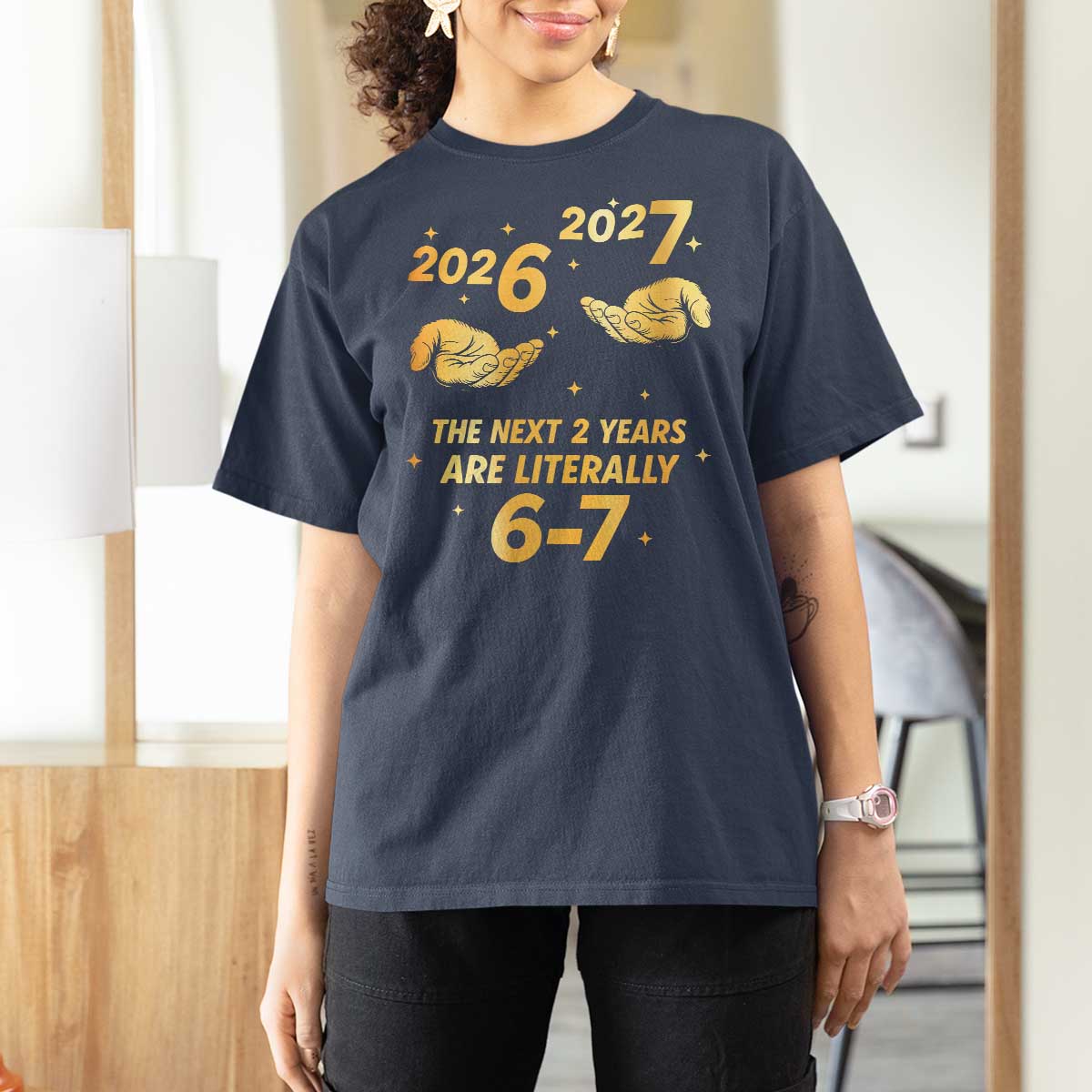 Funny 67 New Years Eve T Shirt For Women Six Seven Boys Kids NYE Party 6 7 Meme - Wonder Print Shop