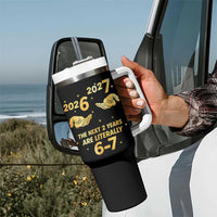Funny 67 New Years Eve Tumbler With Handle Six Seven Boys Kids NYE Party 6 7 Meme - Wonder Print Shop