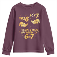 Funny 67 New Years Eve Youth Sweatshirt Six Seven Boys Kids NYE Party 6 7 Meme - Wonder Print Shop