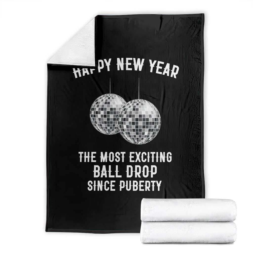 Funny New Years Eve Throw Blanket Ball Drop Rude Adult Humor - Wonder Print Shop