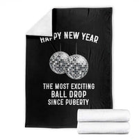 Funny New Years Eve Throw Blanket Ball Drop Rude Adult Humor - Wonder Print Shop