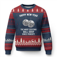 Funny New Years Eve Ugly Christmas Sweater Ball Drop Rude Adult Humor - Wonder Print Shop