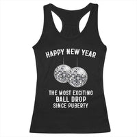 Funny New Years Eve Racerback Tank Top Ball Drop Rude Adult Humor - Wonder Print Shop