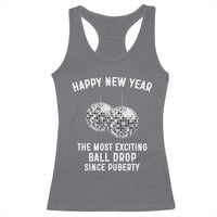 Funny New Years Eve Racerback Tank Top Ball Drop Rude Adult Humor - Wonder Print Shop