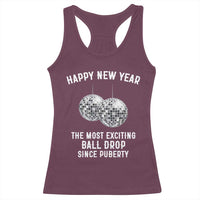 Funny New Years Eve Racerback Tank Top Ball Drop Rude Adult Humor - Wonder Print Shop
