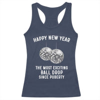 Funny New Years Eve Racerback Tank Top Ball Drop Rude Adult Humor - Wonder Print Shop
