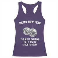 Funny New Years Eve Racerback Tank Top Ball Drop Rude Adult Humor - Wonder Print Shop