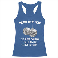 Funny New Years Eve Racerback Tank Top Ball Drop Rude Adult Humor - Wonder Print Shop