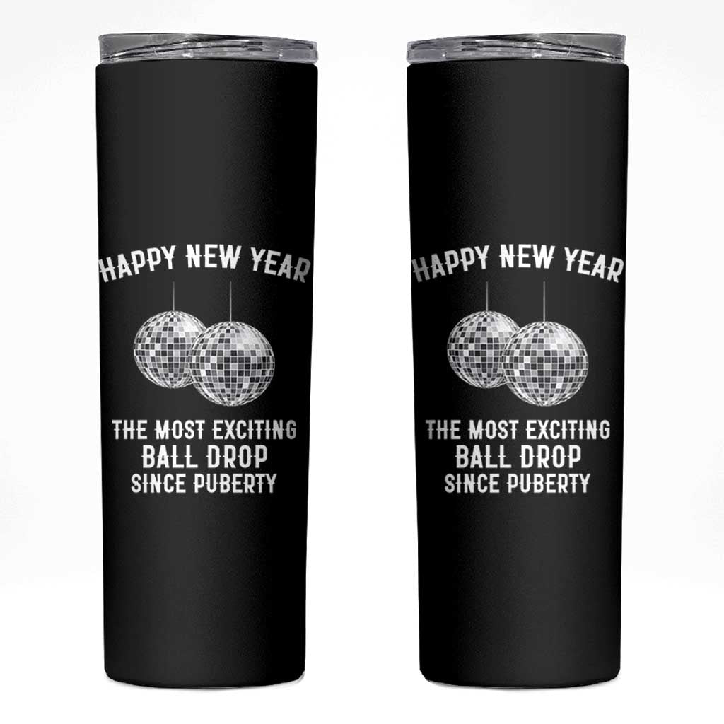 Funny New Years Eve Skinny Tumbler Ball Drop Rude Adult Humor - Wonder Print Shop