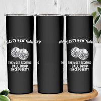 Funny New Years Eve Skinny Tumbler Ball Drop Rude Adult Humor - Wonder Print Shop