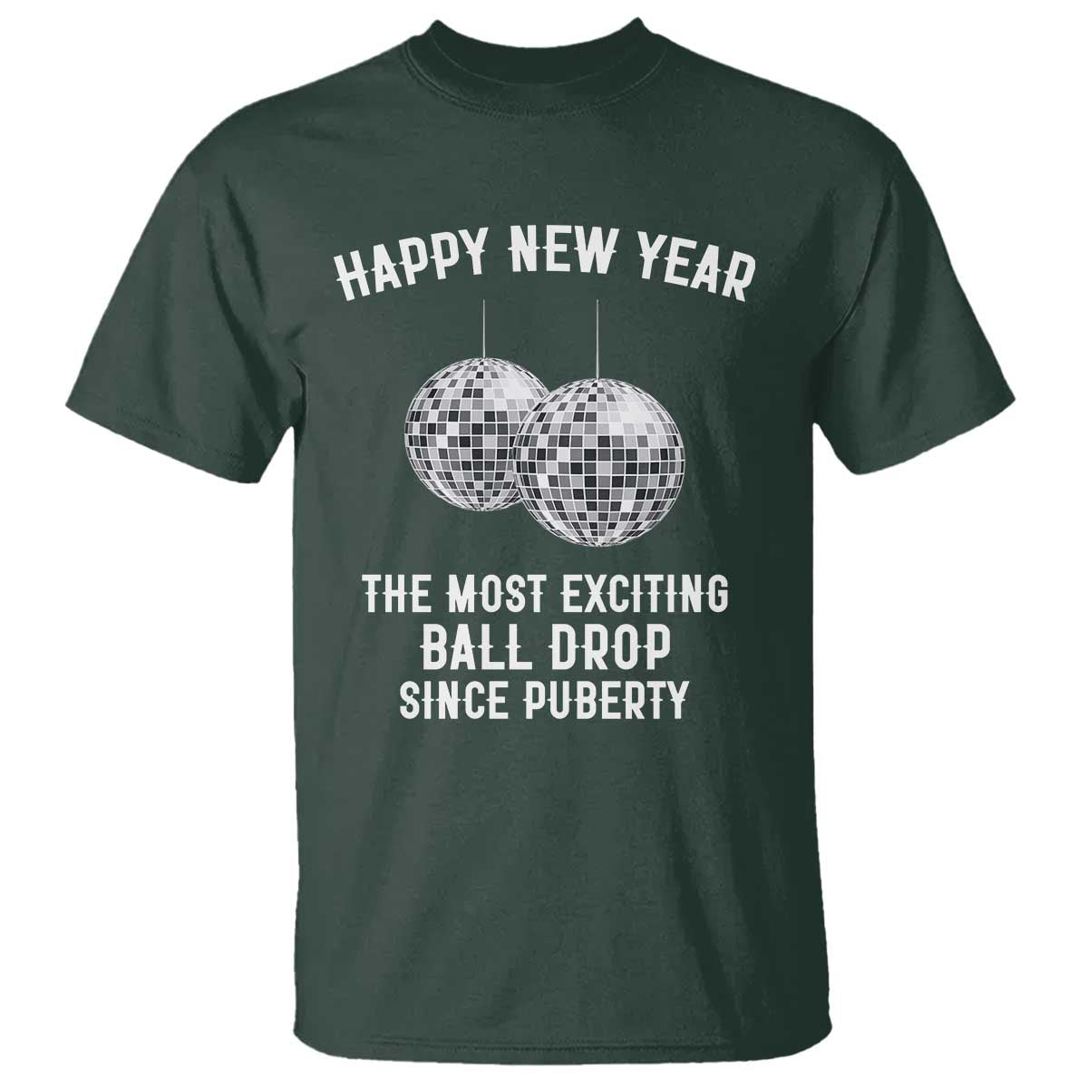 Funny New Years Eve T Shirt Ball Drop Rude Adult Humor - Wonder Print Shop